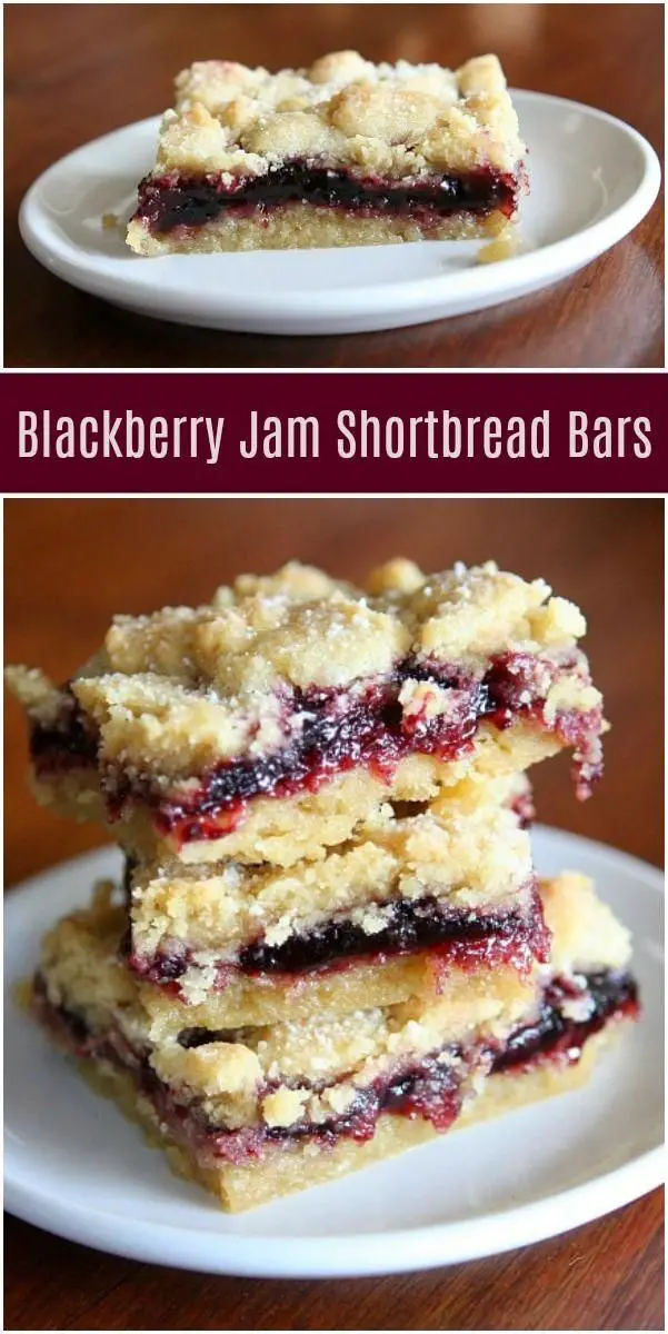 Blackberry Jam Shortbread Bars