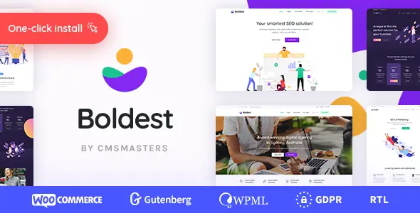Boldest - Consulting and Marketing Agency WordPress Theme