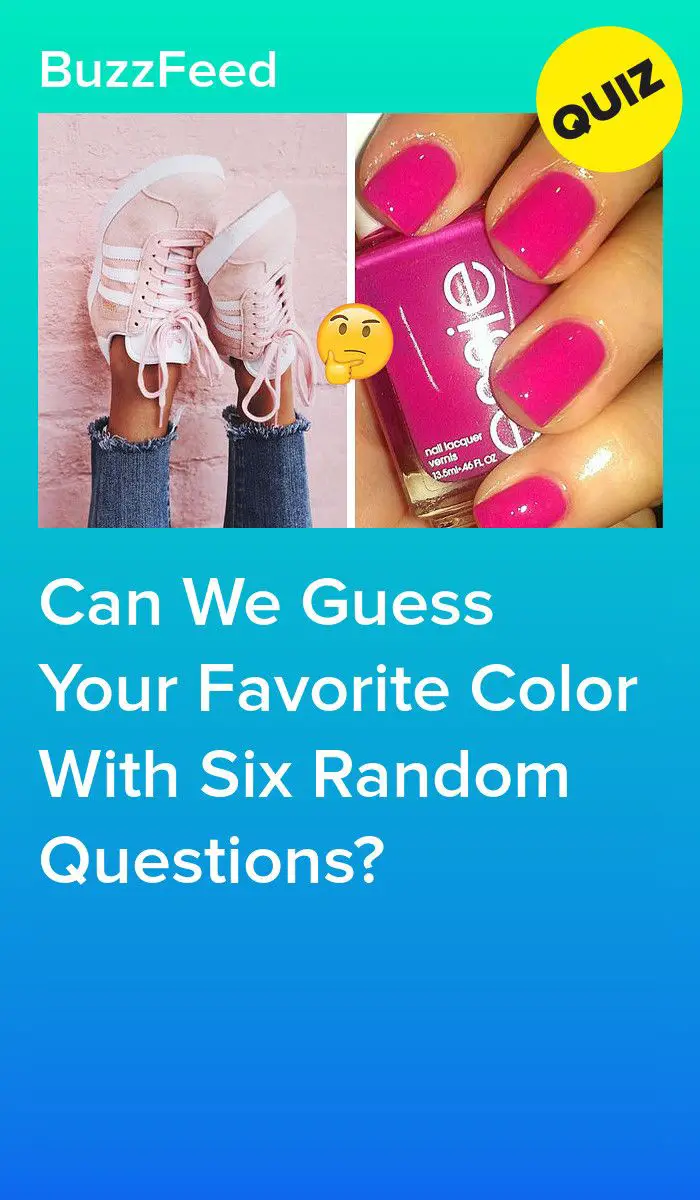 Can We Guess Your Favorite Color With Six Random Questions?