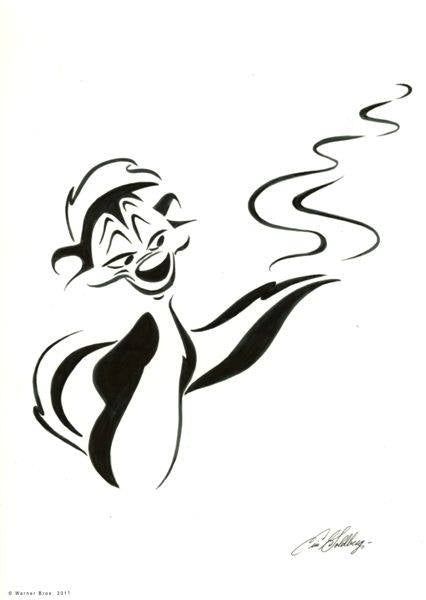 Chuck Jones gallery "Le Pew" Eric Goldberg-signed Serigraph edition of 150