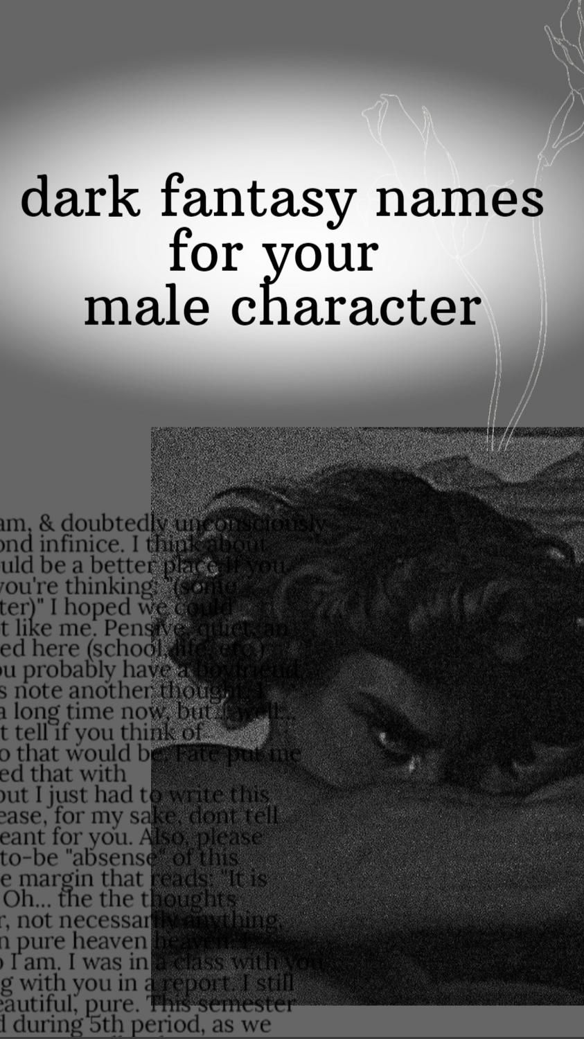 Dark Fantasy Names for your Male Character