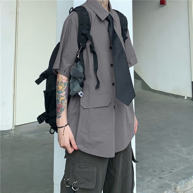 Darkwear Grunge Shirt - M / gray