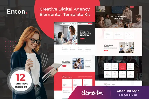 Enton - Creative Agency Elementor Template Kit