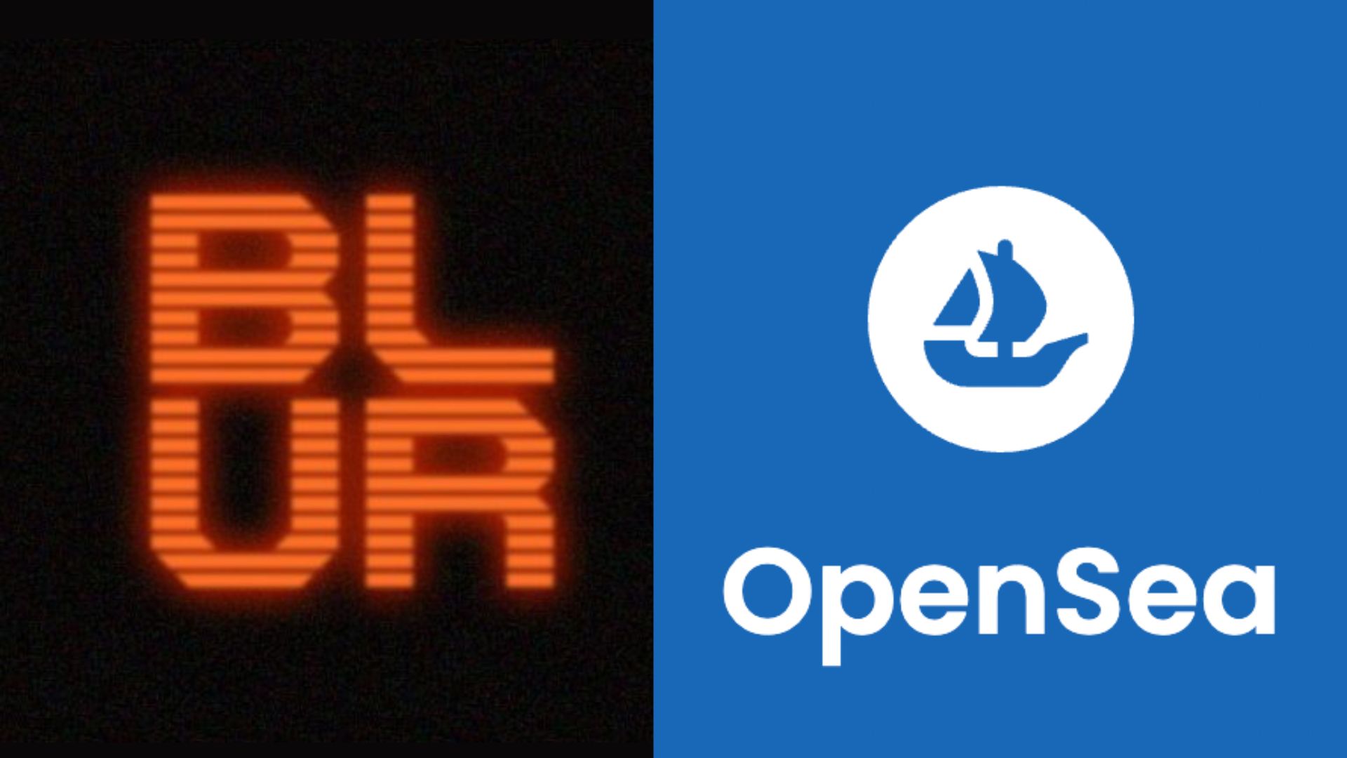 Blur logo, OpenSea logo