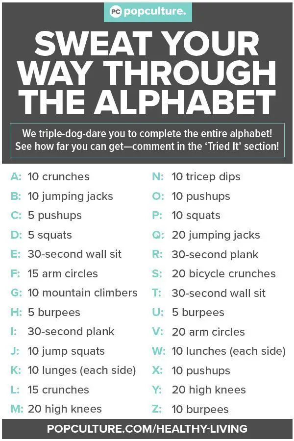Exercise Through the Alphabet