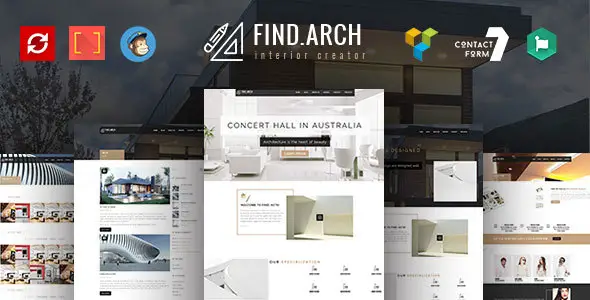 Find ARC - Interior Design, Architecture - WordPress Theme