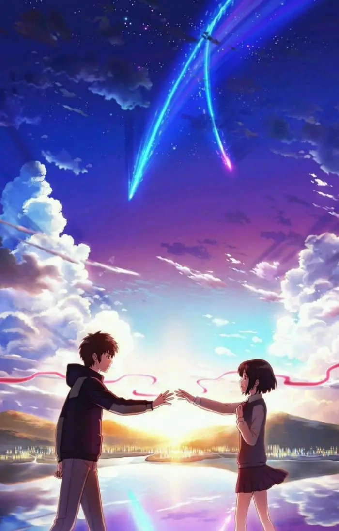 Good animation, good story, good characters, good Ending, good Song Am I the only one that's waiting for Kimi No Na Wa part 2????? This is not my artwork, but this wallpaper is perfect for Kimi no na wa's fans - Anime & Manga