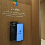 Google Fi on a Google Pixel 7 at Google