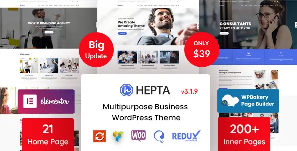 Hepta - Multipurpose Business WordPress Theme