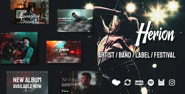 Herion - A WordPress Theme for the Music Industry