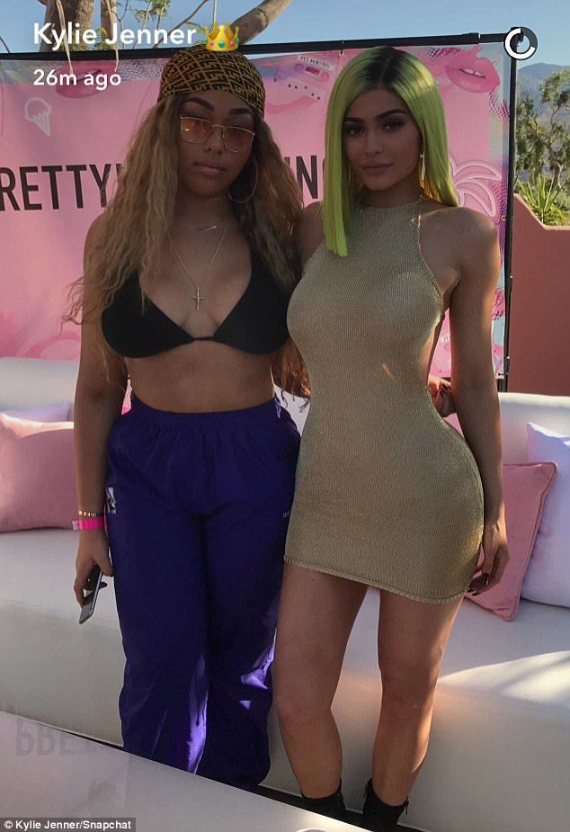Highlighter-haired Kylie Jenner flashes Spanx in $39 mini-dress