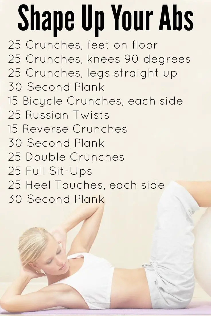 Home Workout For Abs - Shaping Up To Be A Mom