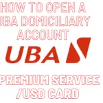 UBA dom account dollar card