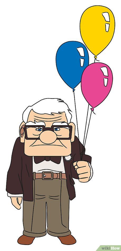 How to Draw Carl from Up: 8 Steps (with Pictures)