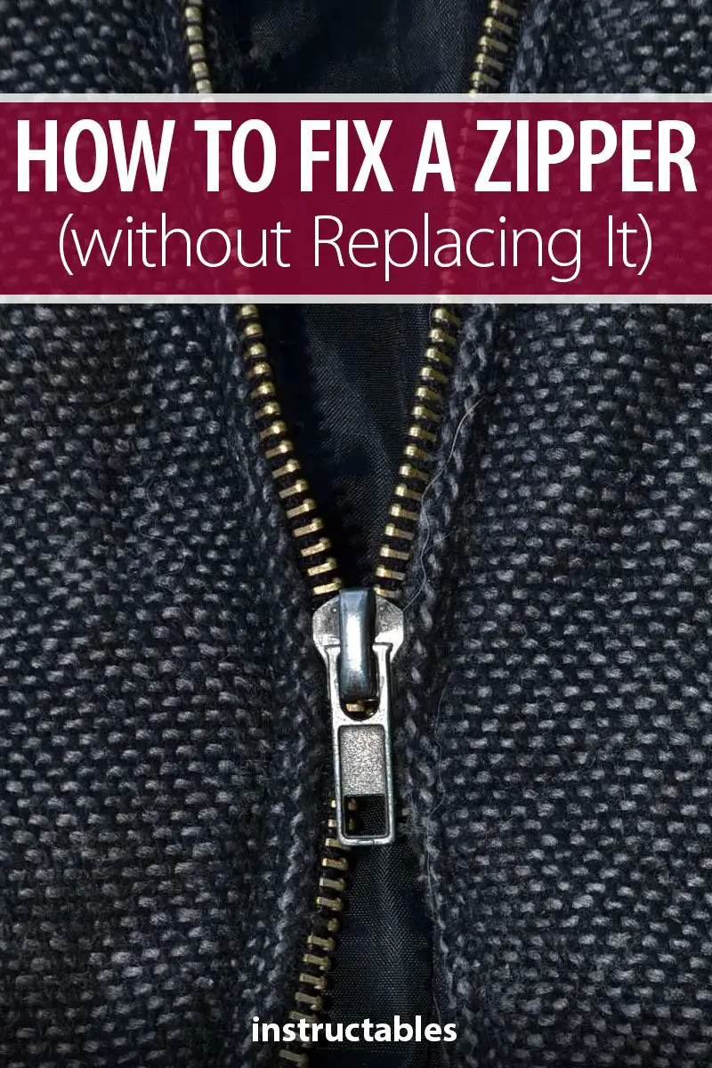 How to Fix a Zipper (without Replacing It)