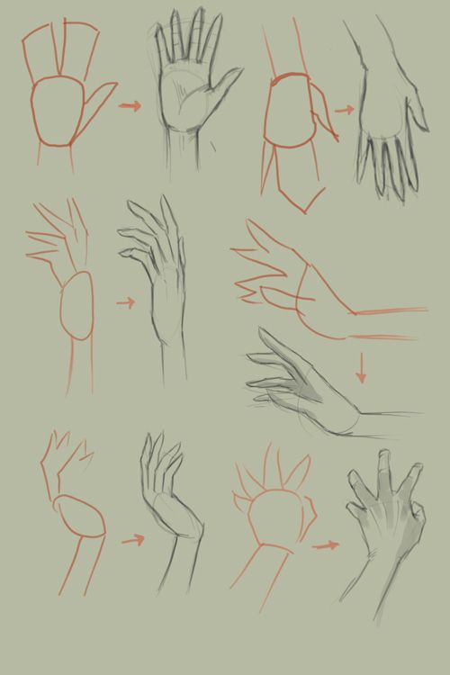 How to draw hands. An art tutorial ♥♡