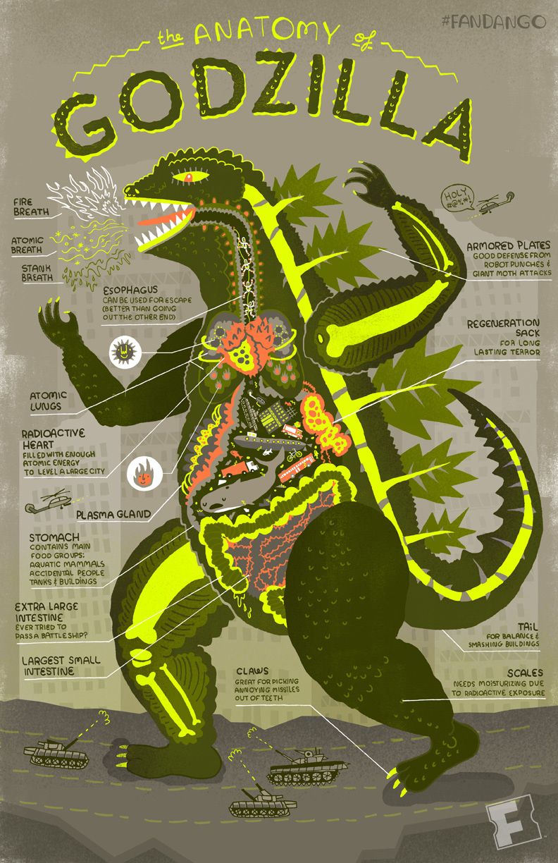 Infographic: The Anatomy of Godzilla