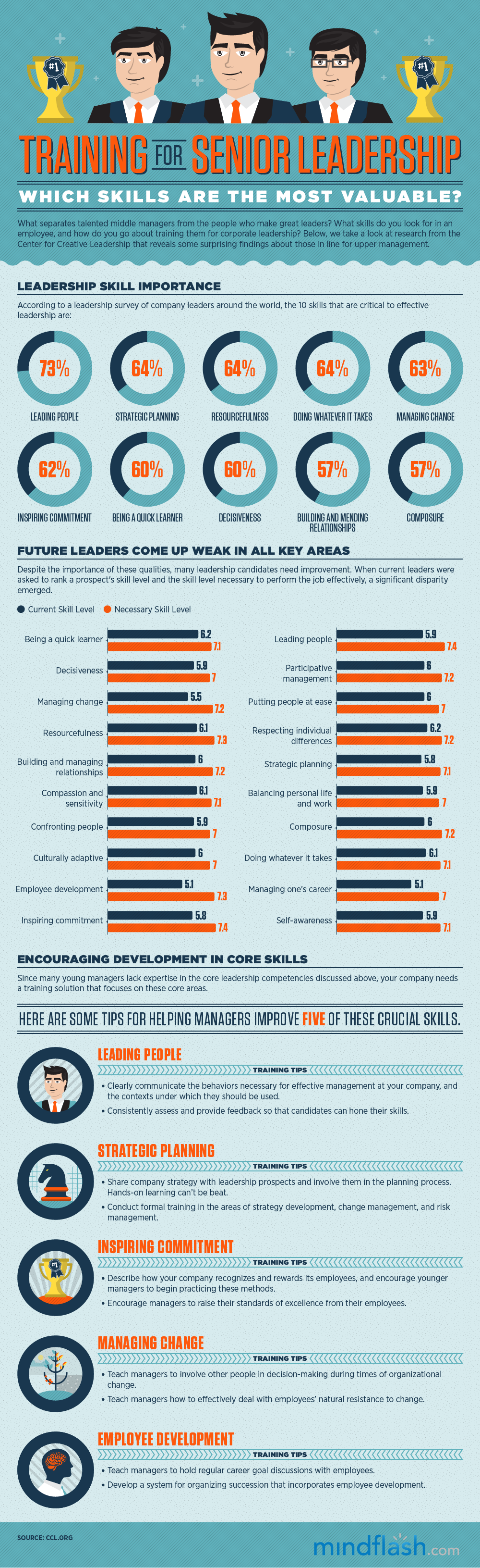 Infographic: Which skills are most valuable when training for upper management?