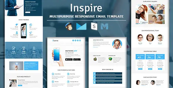 Inspire - Multipurpose Responsive Email Template with Stampready Builder Access