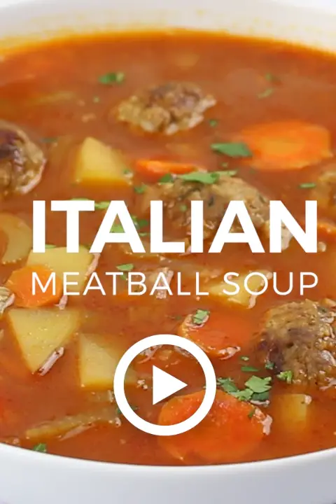 Italian Meatball Soup - Baker by Nature