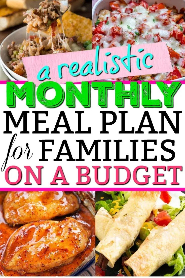 January 2020 Monthly Meal Plan On A Budget (Family of 5)