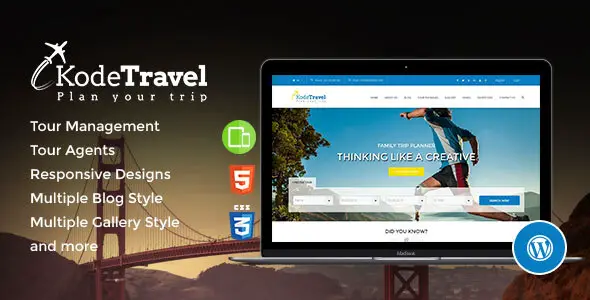 KodeTravel - Tourism WordPress Theme