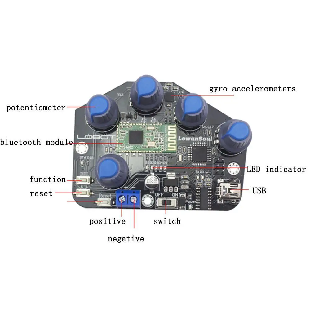 LOBOT Open Source Lead Motion Glove For RC Robot Controlling Compatible With