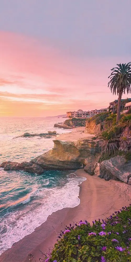 Laguna Beach Sunset Over the Beach
