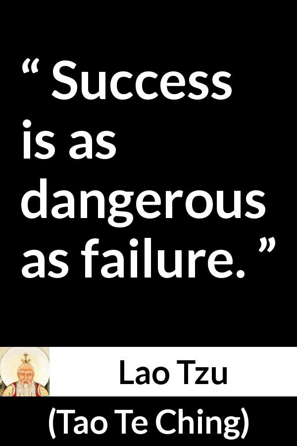 Lao Tzu quote about success from Tao Te Ching