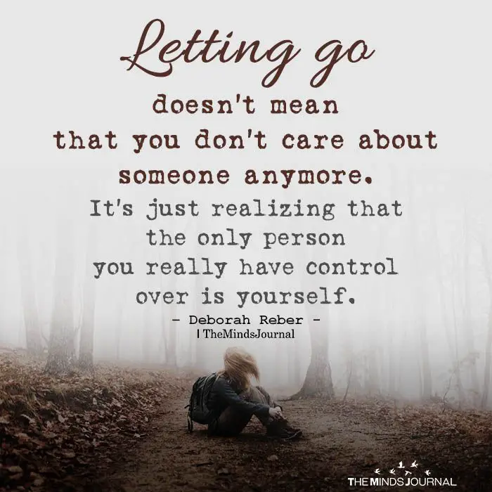 Letting Go Doesn’t Mean That You Don’t Care