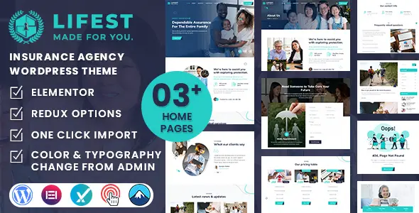 Lifest - Insurance Agency WordPress Theme