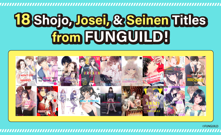 Manga Planet Licenses 18 Shojo, Josei, and Seinen Titles from FUNGUILD!
