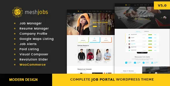MeshJobs - A Complete Job Portal WordPress Theme