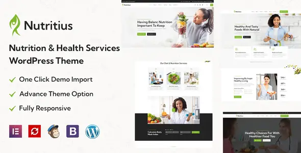 Nutritius - Nutrition & Health Services WordPress Theme