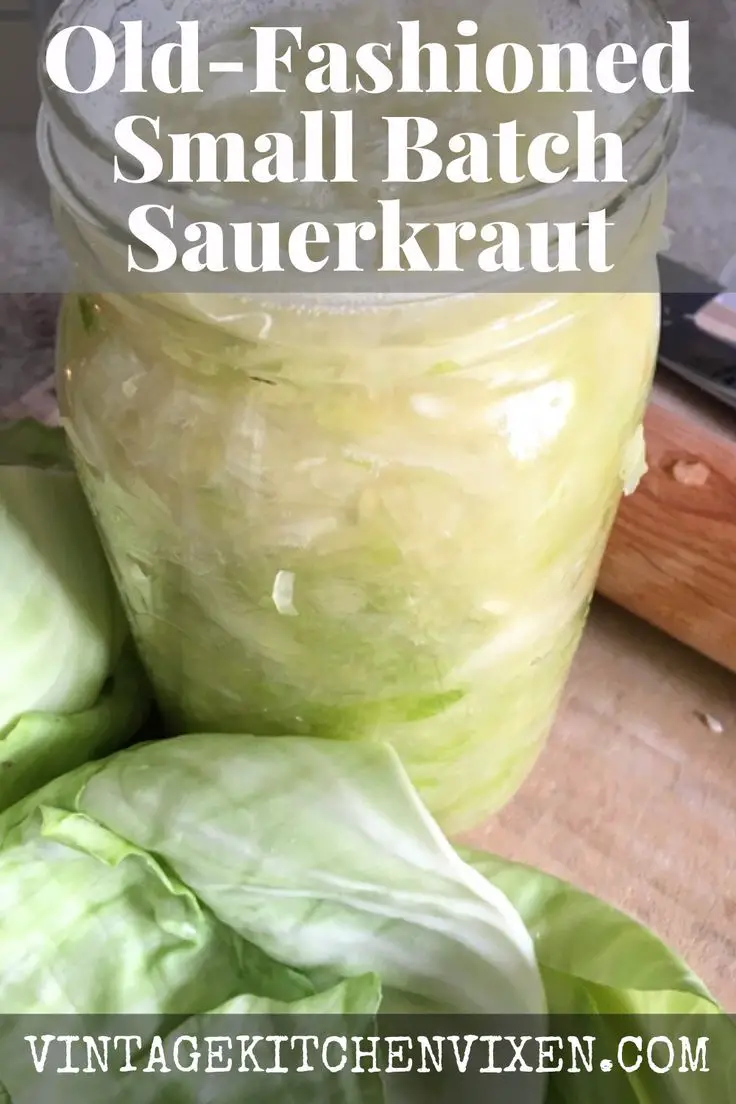 Old-Fashioned Small Batch Sauerkraut