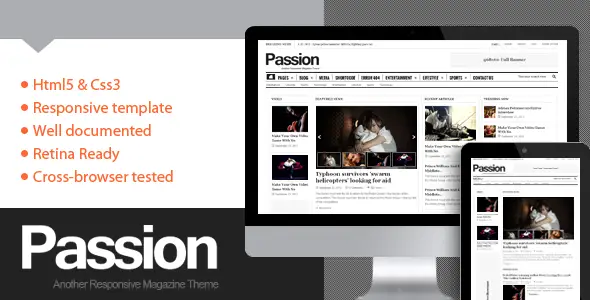 Passion- Magazine HTML5 Template