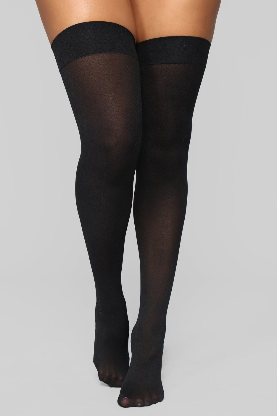 Perfectly Classic Thigh Highs - Black