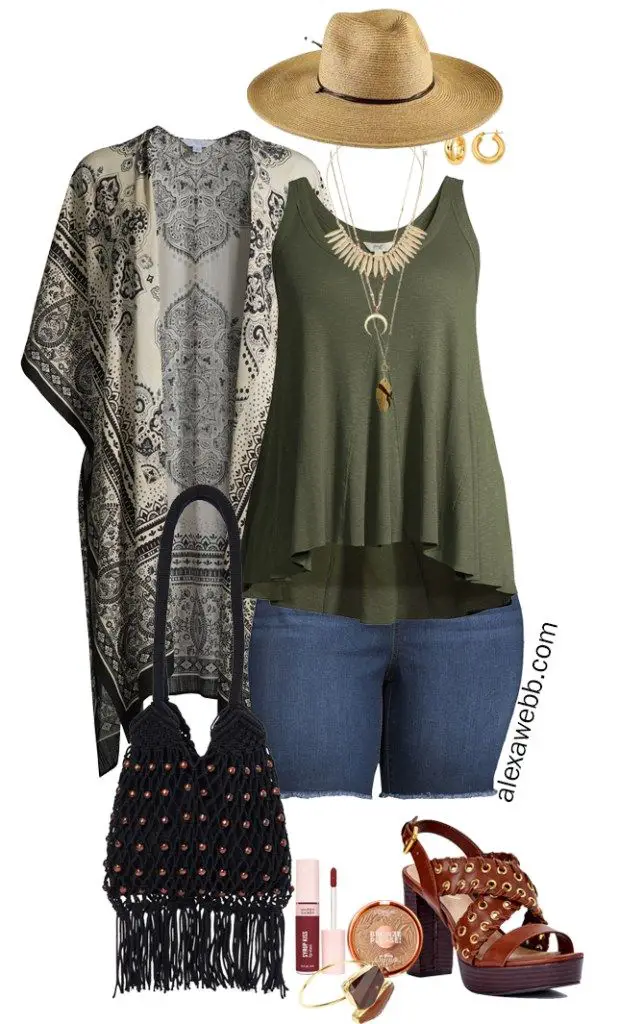Plus Size Boho Summer Outfits with Walmart