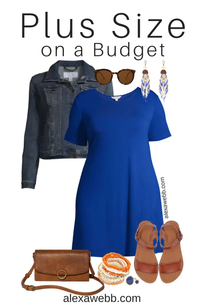 Plus Size on a Budget – Blue Dress Outfit