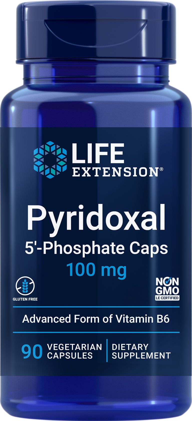 Pyridoxal 5'-Phosphate Caps 100 mg, 60 veg caps by Life Extension