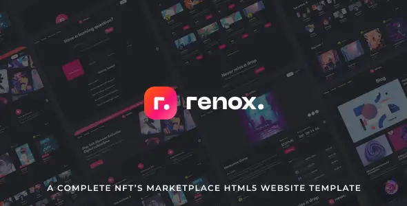 Renox - NFT Marketplace HTML5 Template