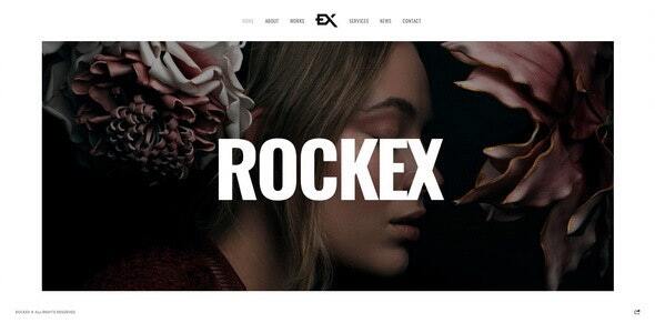 Rockex - One Page Portfolio WordPress Theme