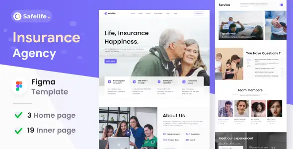 Safelife - Insurance Agency Figma Template