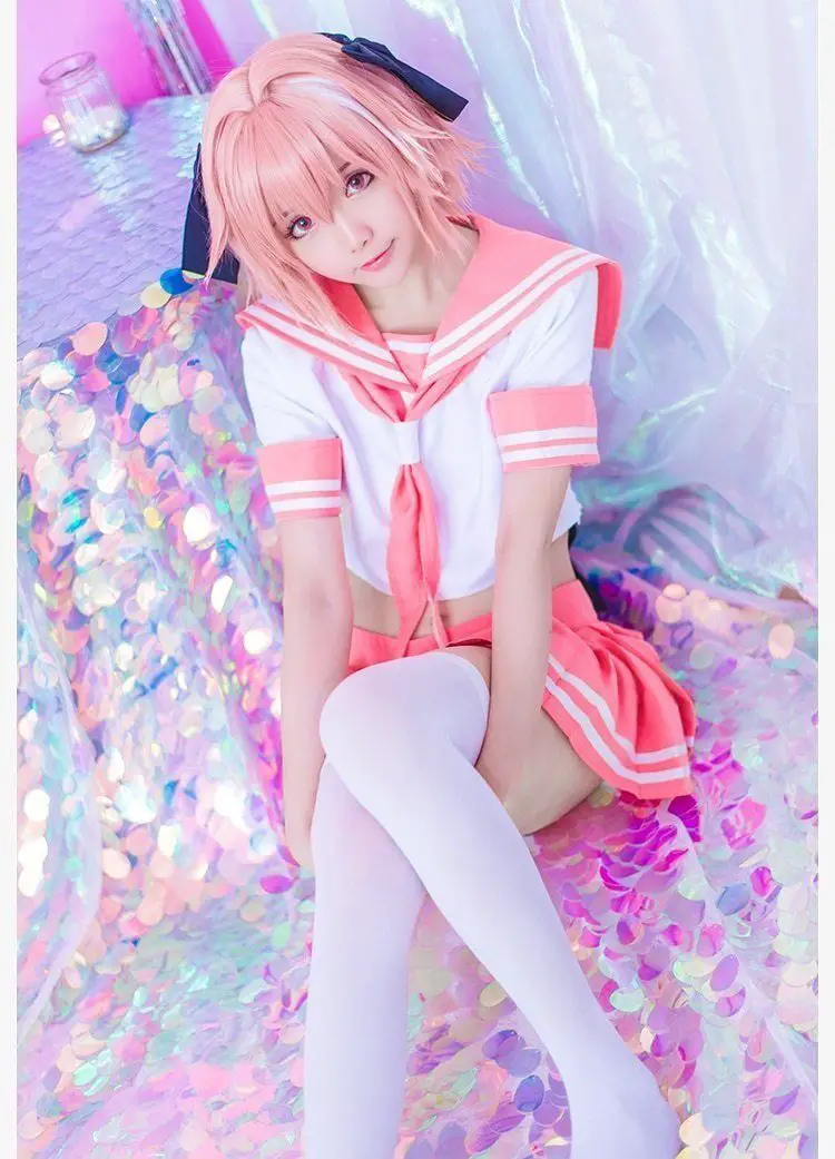Sailor Seifuku Cosplay Set + Wig - S / Outfit WITH Wig