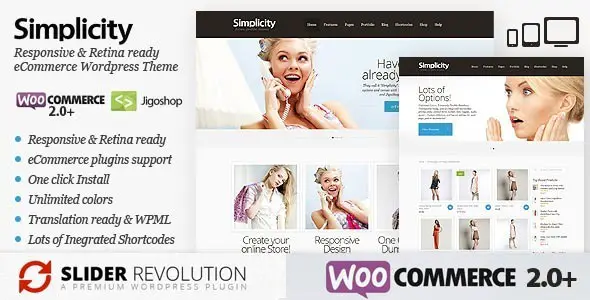 Simplicity - eCommerce Responsive WordPress Theme