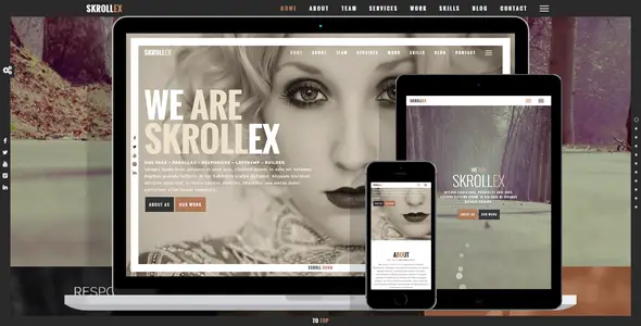 Skrollex - Creative One Page Parallax