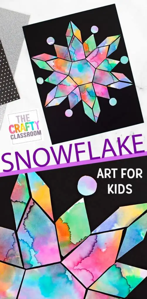 Snowflake Art Project - The Crafty Classroom