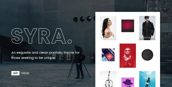 Syra – Minimal Showcase Portfolio WordPress Theme