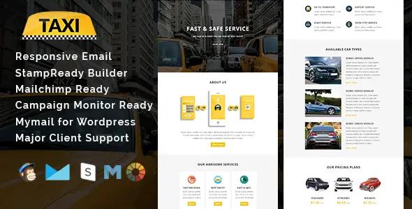 TAXI - Multipurpose Responsive Email Template