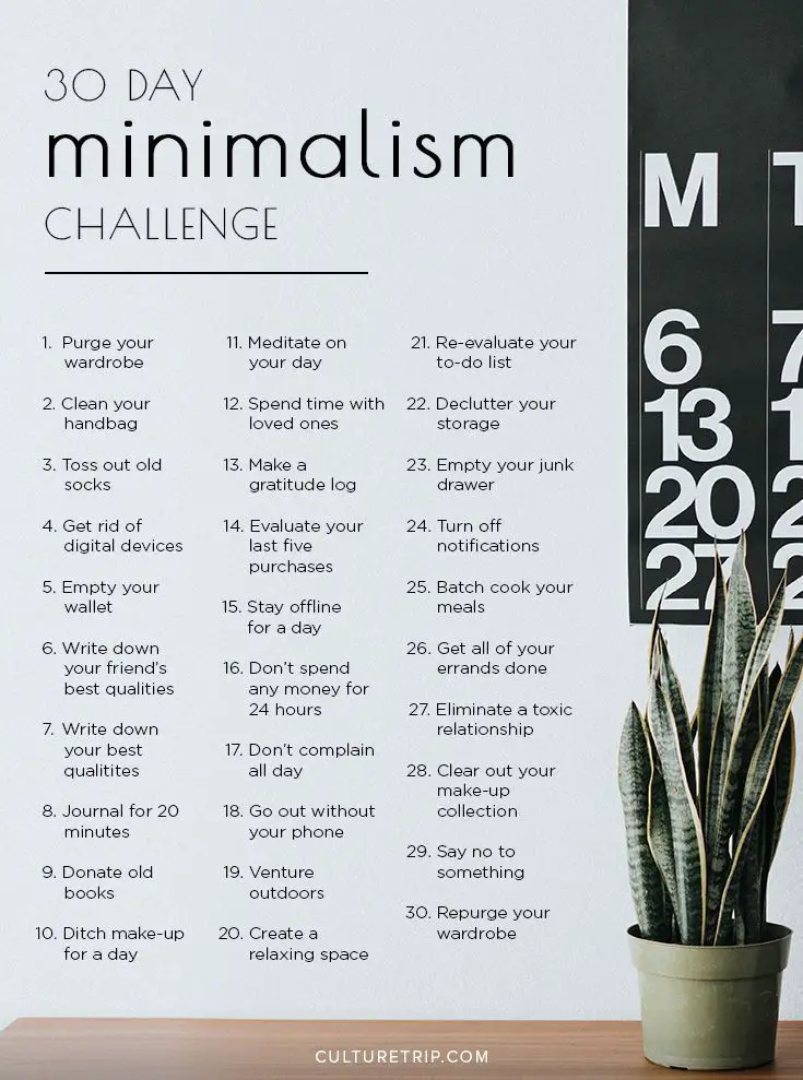The 30 Day Minimalism Challenge
